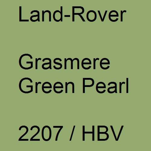 Land-Rover, Grasmere Green Pearl, 2207 / HBV.